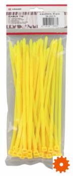 Kabelbinders 4,8 mm blister - TRBL48200YEL 
