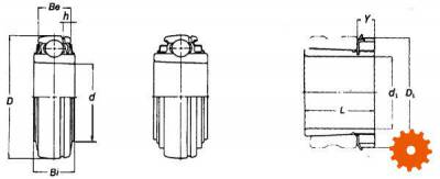 Spanlagers Koyo, serie UK 200 - UK212 