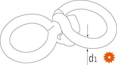 Wervels met grote ogen verzinkt - WE05L 