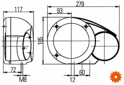 Koplamp Combi - 1E3996160011 