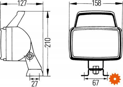 Werklamp Double Beam - Werklamp Double Beam -