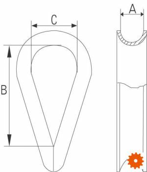 Staaldraadkousen RVS A4 - AISI 316 -  