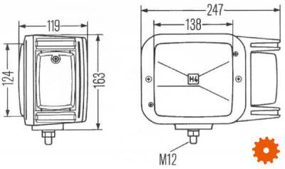 Koplamp - voor opbouw - 1EA007108021 