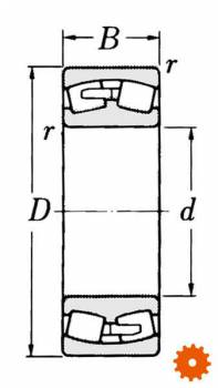 Tonlagers SKF, serie 222 C3 -  