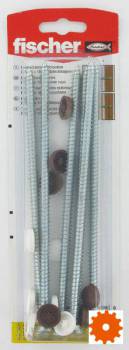 Kozijnschroeven met platte kop en kap FFS, blisterverpakking - FFS75182K 