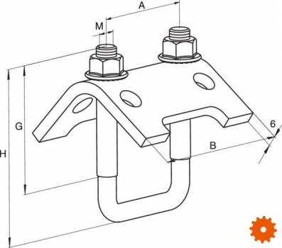 I profiel klemmen TKR - FTKR82 