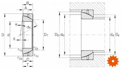 Gewrichtslager serie GE..SX - GE40SX 