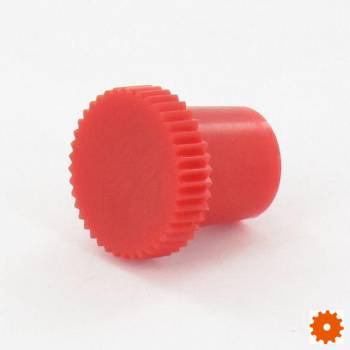 Smeernippelkapje rood+beugel - KS12834 