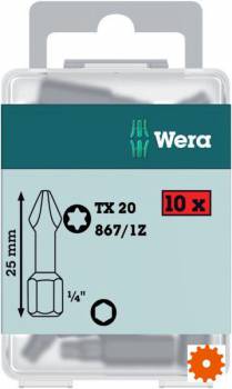 867/1 Schroevendraaierbits holle 1/4