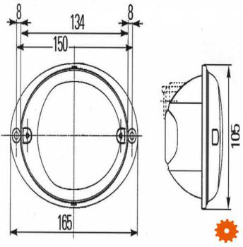 Achterlicht Agroluna - 2SD343130377 