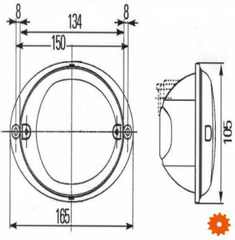 Achterlicht Agroluna - 2SD343130397 