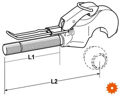 Topstangvanghaken met spindel - TL363022RKR 