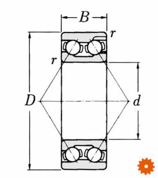 Hoekcontaktlager - 75003207ZZ 