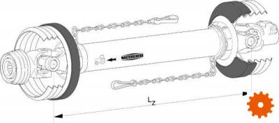 Koppelingsassen standaard serie W 2400 - W24001410 