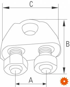 Staaldraadklemmen RVS A4 - AISI 316 - WL03RVS 