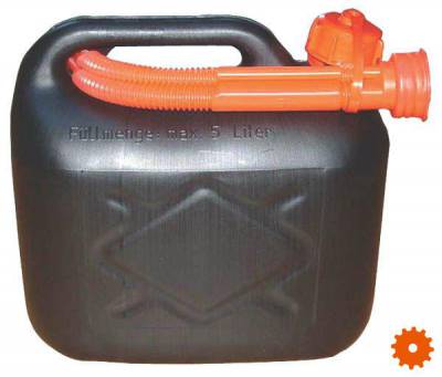 Jerrycan 5, 10 en 20 liter zwart -  