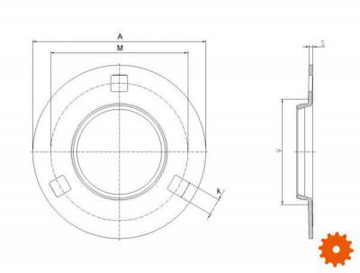 Plaatstalen lagerschalen 3 of 4 gaats INA/FAG, serie MSB.. - FLAN80MSB 
