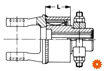 Palvrijloopkoppelingen F5 / 2 rechts cpl. 2500, 2600, 2700 - 5611441 