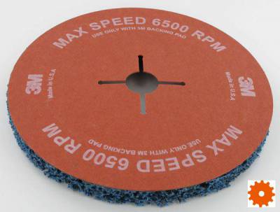 Clean & Strip GP blue schijven met fiber onderlaag 3M - 57021 