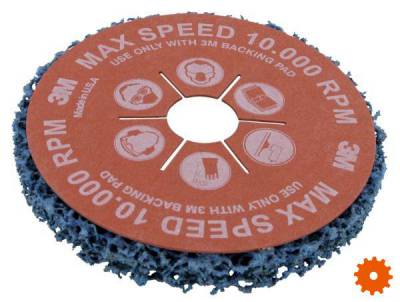Clean & Strip GP blue schijven met fiber onderlaag 3M - 61172 