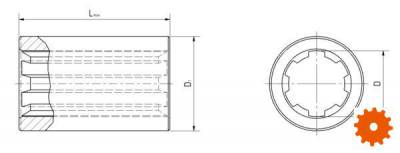 Bus 25x45x100 -  