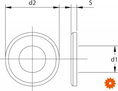 DIN 6916 HV sluitring voor staalconstructies thermisch verzinkt -  