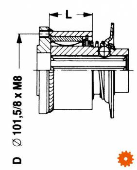 Vrijloopkoppeling EF5/1L - 5612740 