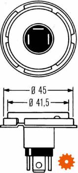 Gloeilamp 12V 60/55W H4 P45t - B1239 