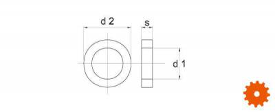 DIN 7989A Sluitringen voor staalconstructies thermisch verzinkt - 7989A16TV 